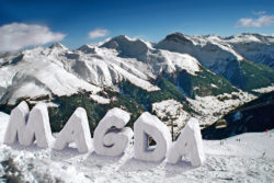 Namen und Vokabeln merken Winter Schnee Magda
