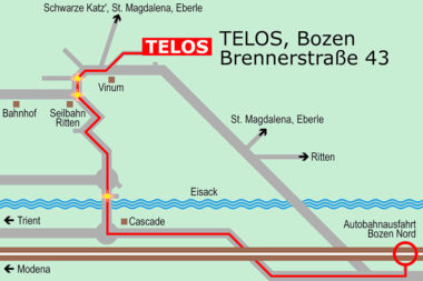 TELOS Lageplan Zufahrt 1 Autobahn / Grafik: TELOS - 2810c